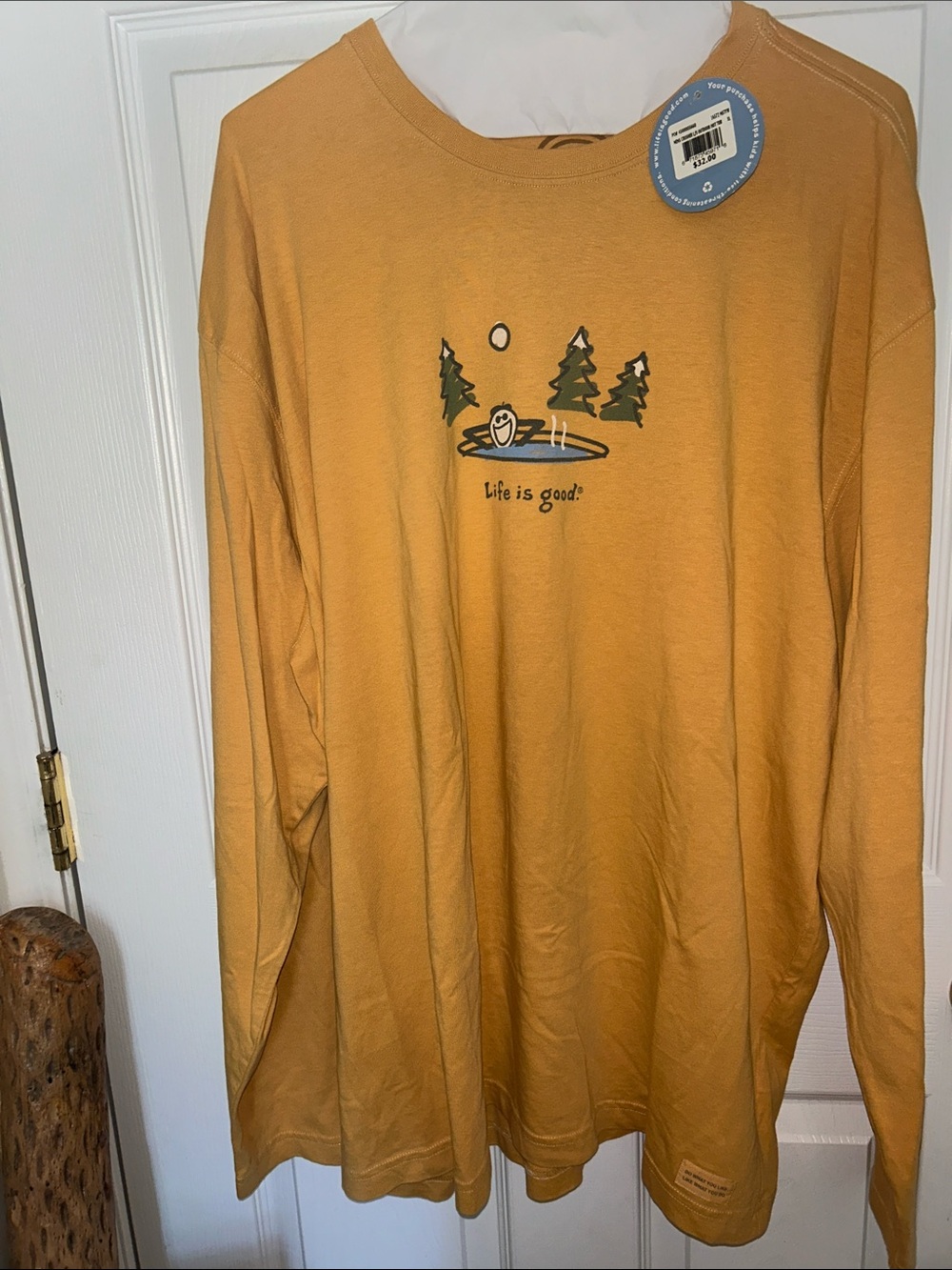 Life Is Good Men's Long Sleeve Tee - Mustard